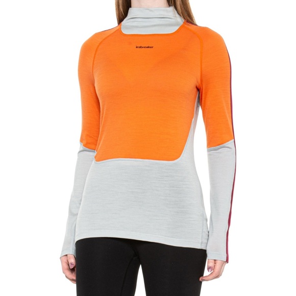 Icebreaker 200 Sonebula merino long sleeve high neck base layer shirt medium - Picture 1 of 6